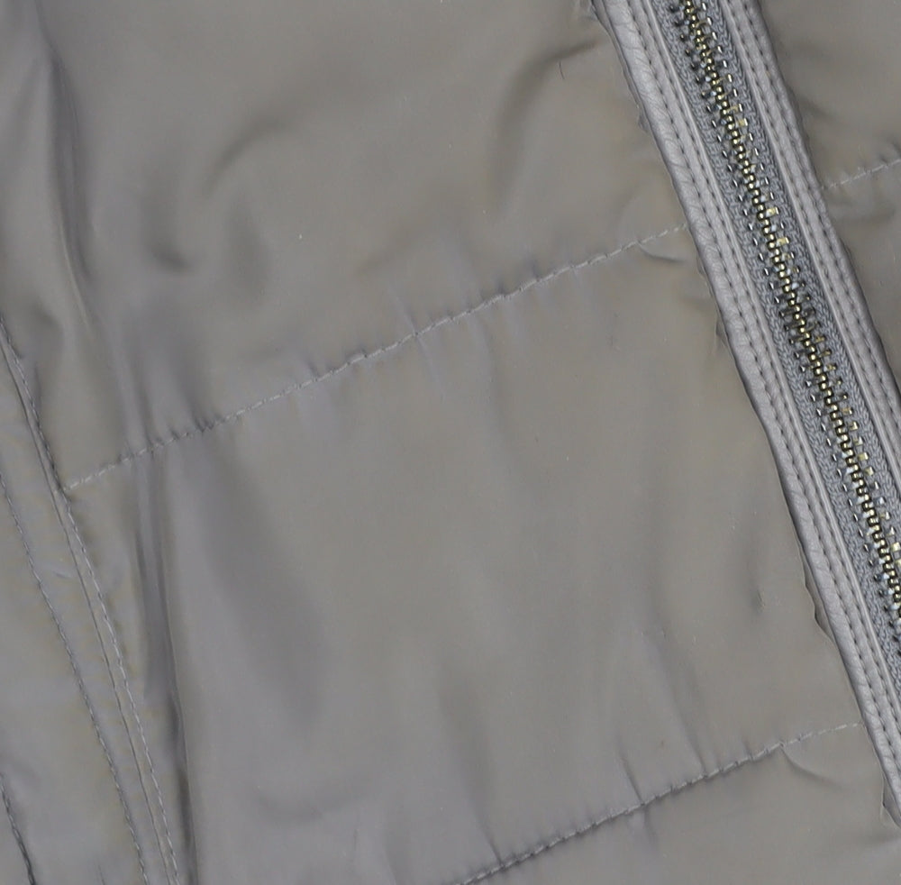 Wallis Grey Women’s Puffer Jacket Size S