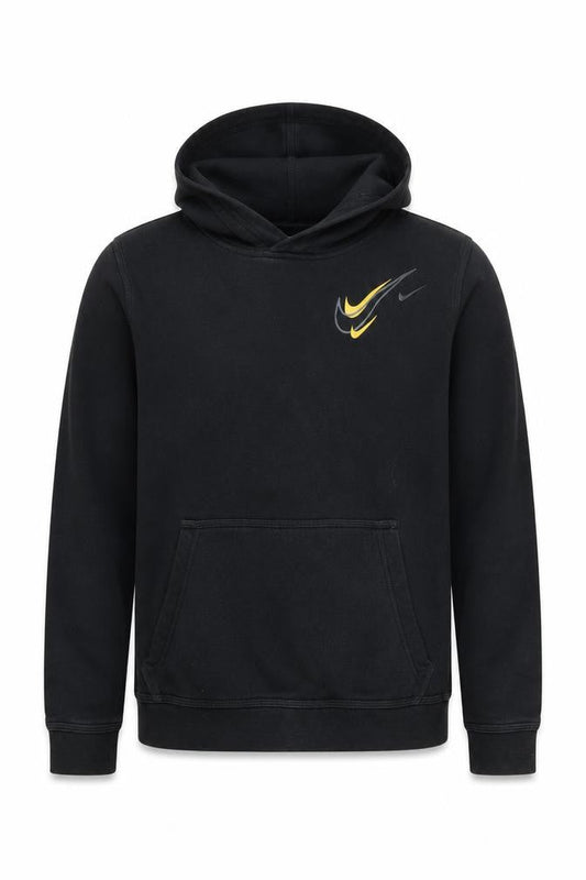 Nike Boys Black L Pullover Hoodie Fleece Casual