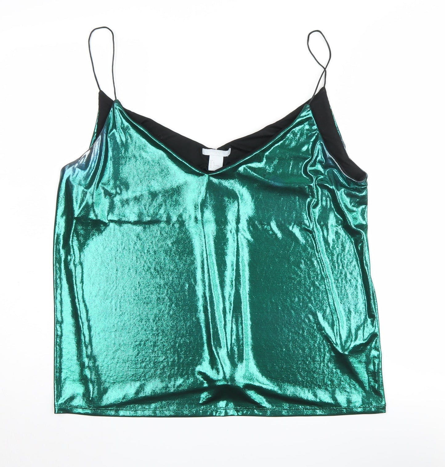 H&M Women’s Green Camisole Tank Spaghetti Strap L