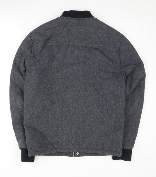 New Look Men’s Grey Bomber Jacket - Small Size