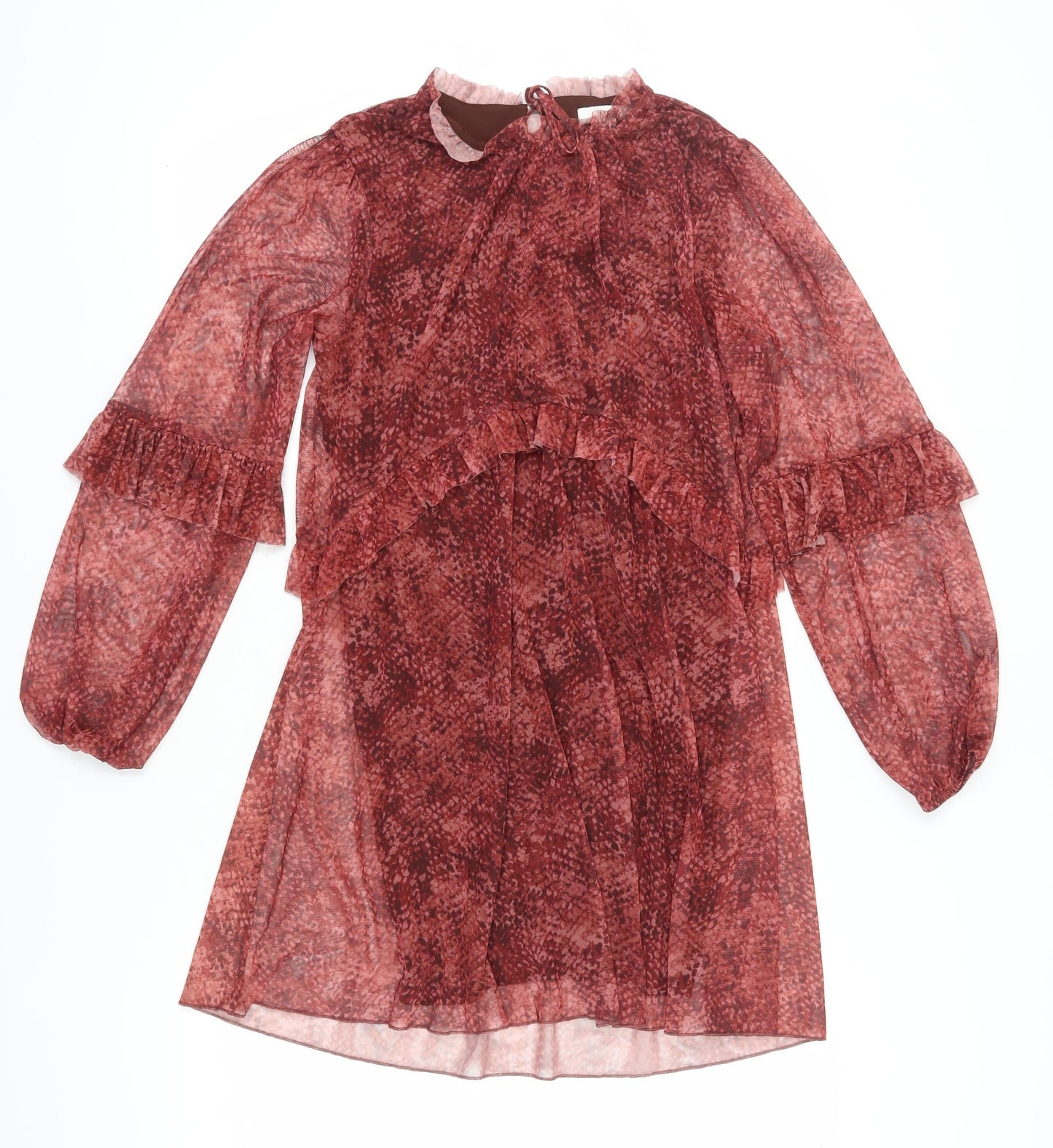 Marks and Spencer Red Animal Print Dress Size 8