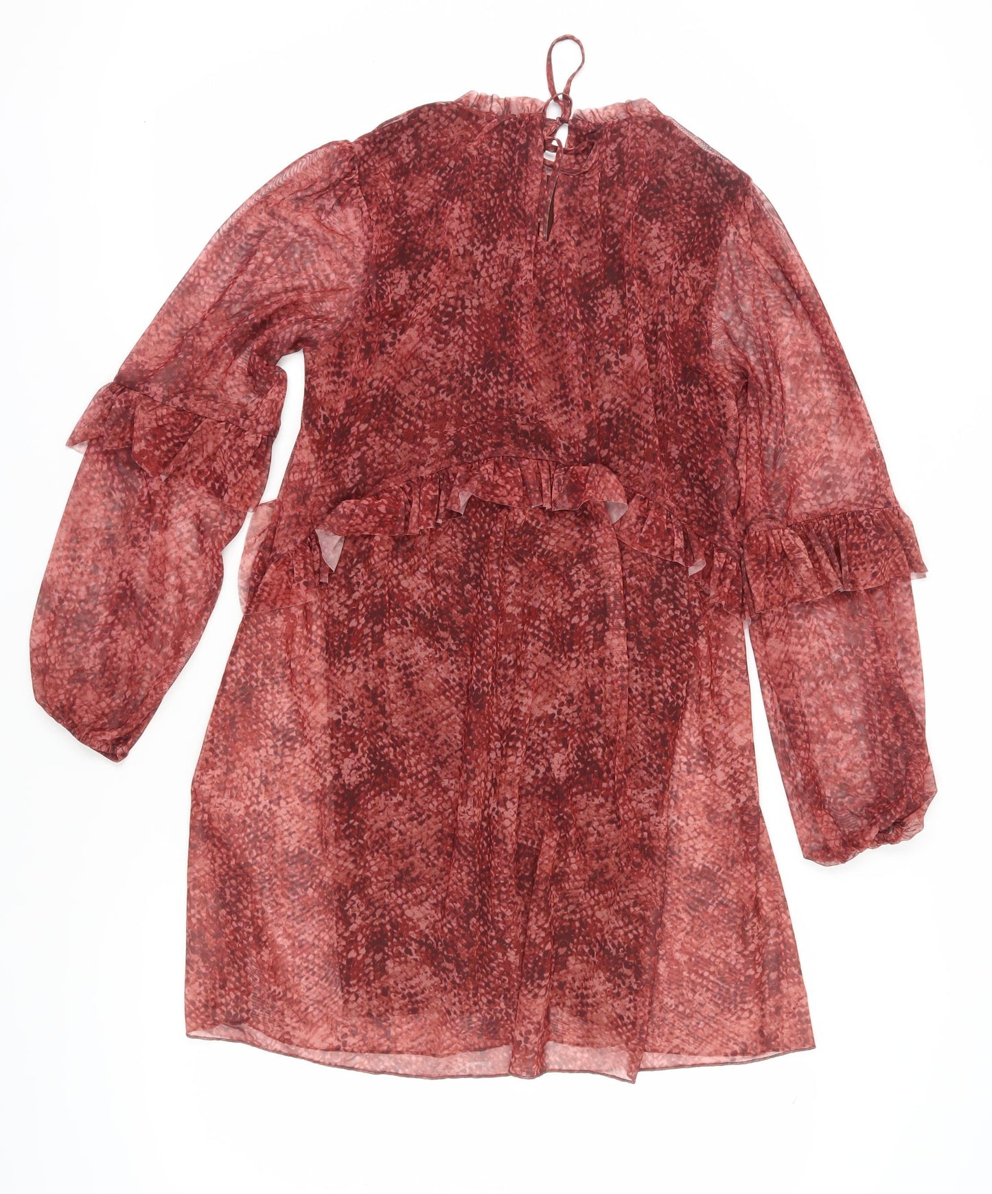 Marks and Spencer Red Animal Print Dress Size 8
