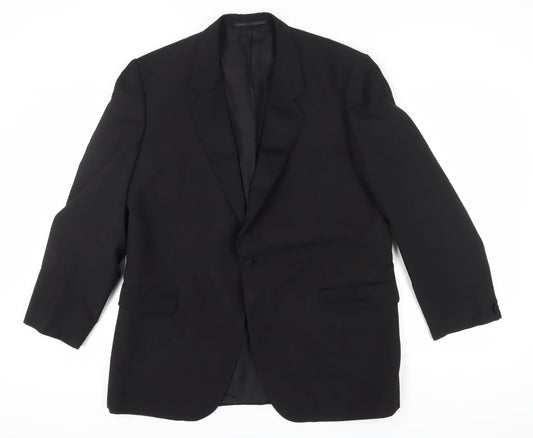 House of Fraser Men's Black Tuxedo Blazer, Size 46R, Classic Style