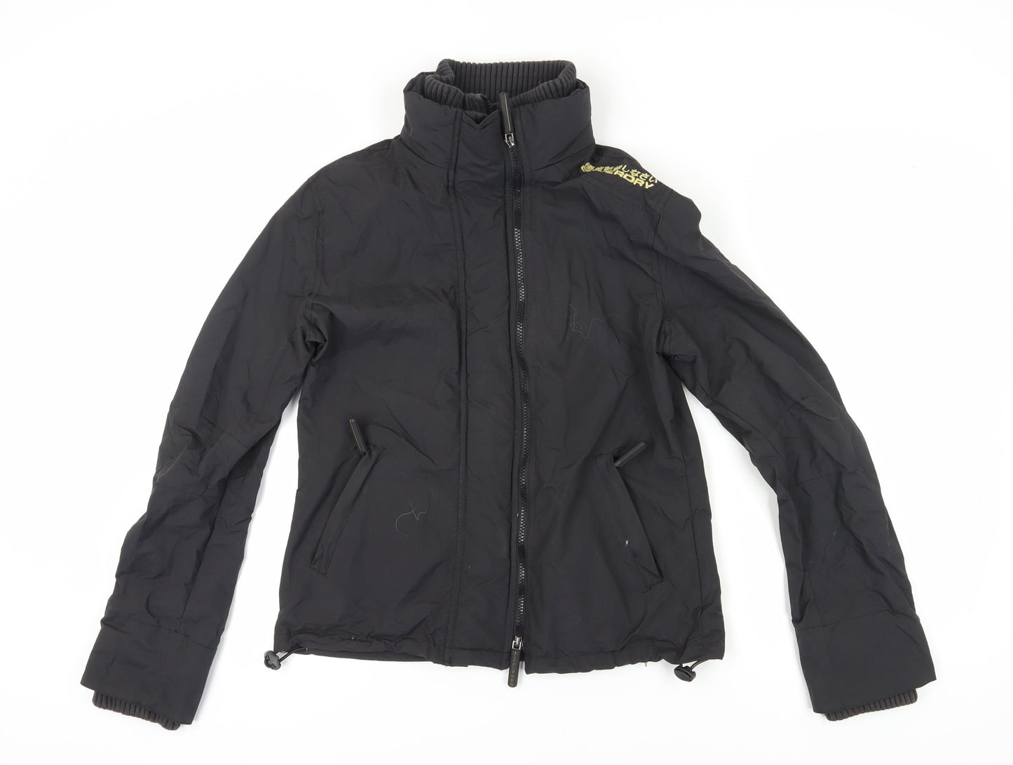Superdry Men's Black Basic Jacket, L, Zip Closure