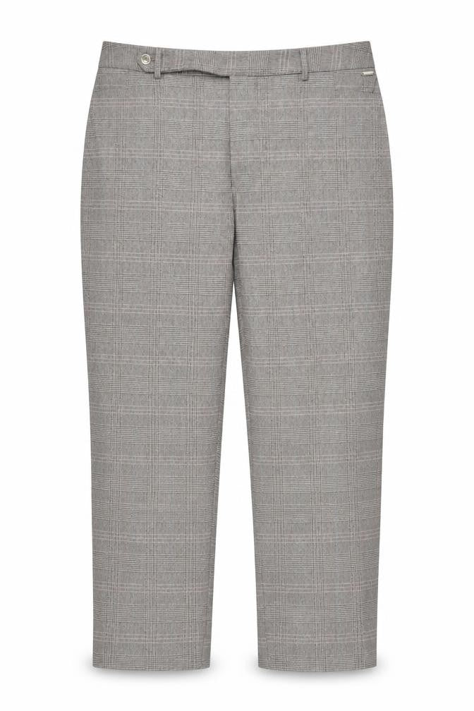 Marks and Spencer Women's Grey Check Trousers Size 18