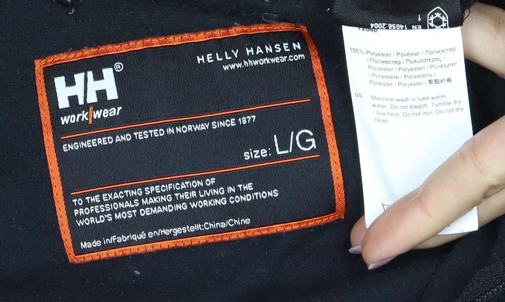 Helly Hansen Men's Black Fleece Jacket, Size L, Workwear
