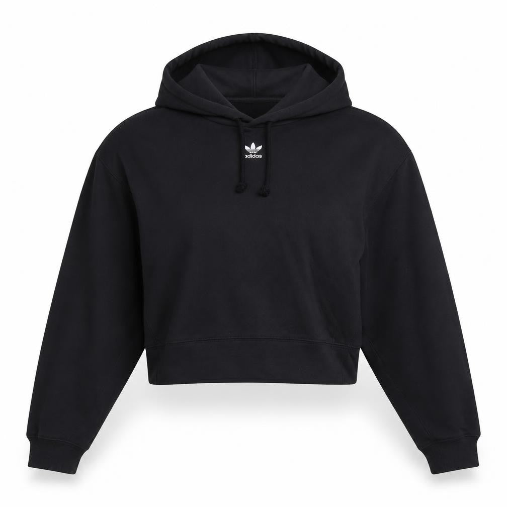 Womens UK 14 Regular adidas Black Pullover Hoodie