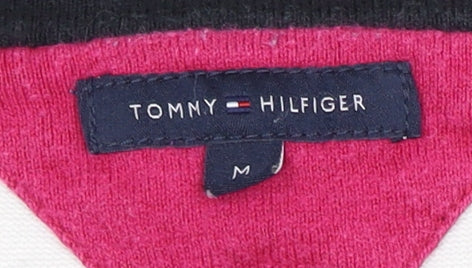 Tommy Hilfiger Women's Striped V-Neck Pullover, M