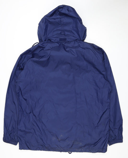 Adidas Men's Blue Windbreaker Jacket L