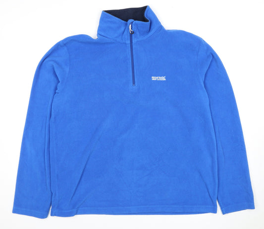 Regatta Men's Blue 1/2 Zip Fleece Sweatshirt XL