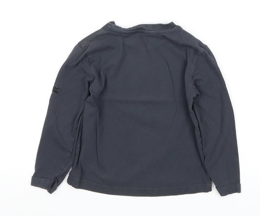Regatta Boys Black Graphic Long Sleeve T-Shirt 3-4 Years