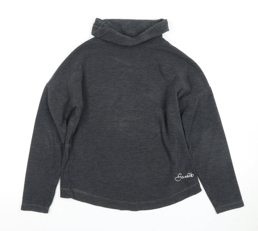 Dare 2B Boys Grey High Neck Pullover Sweatshirt with Logo