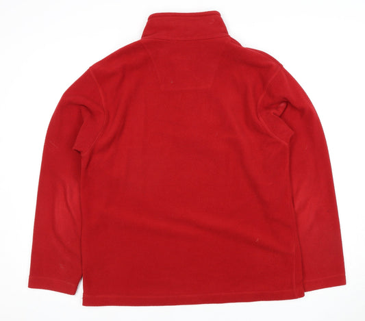 Regatta Men's Red 1/2 Zip Fleece Sweatshirt M
