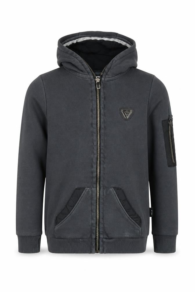 Sonneti Boys Grey Full Zip Hoodie 8-10 Years with Hood