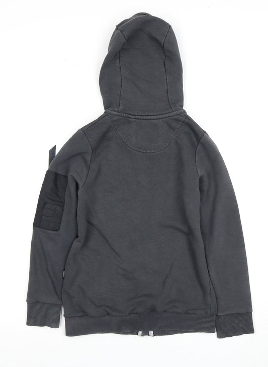 Sonneti Boys Grey Full Zip Hoodie 8-10 Years with Hood