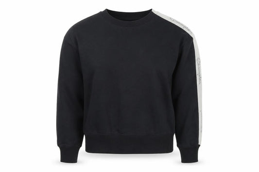 Womens UK S Regular Champion Black Pullover Sweatshirt