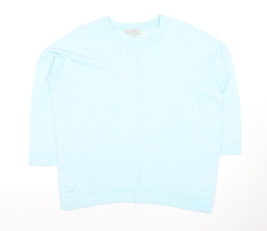 Hobbs Women's Blue Knit Jersey Top S