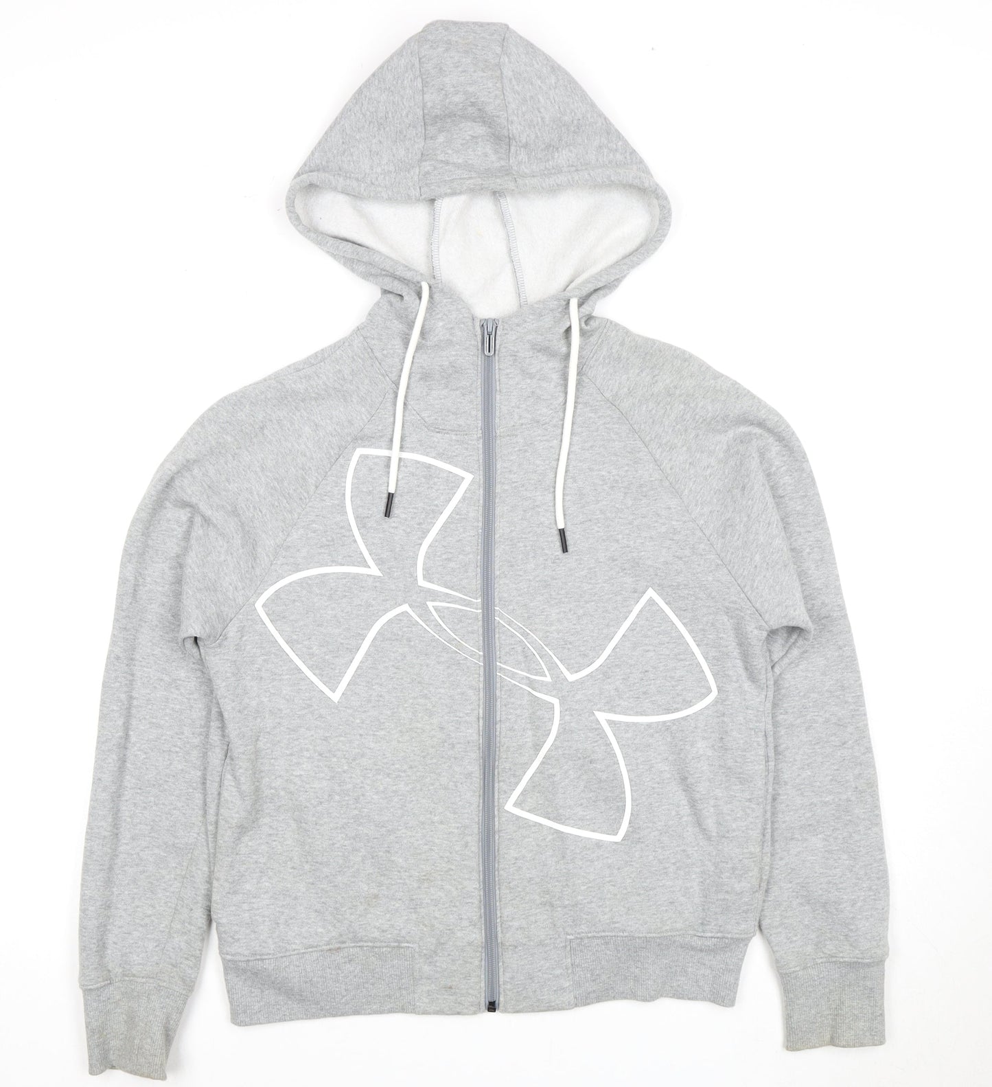 Under Armour Grey Full Zip Hoodie S Unisex Adults