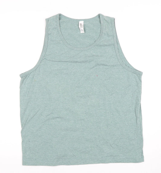 Thomas Nash Men's Green Sleeveless T-Shirt L