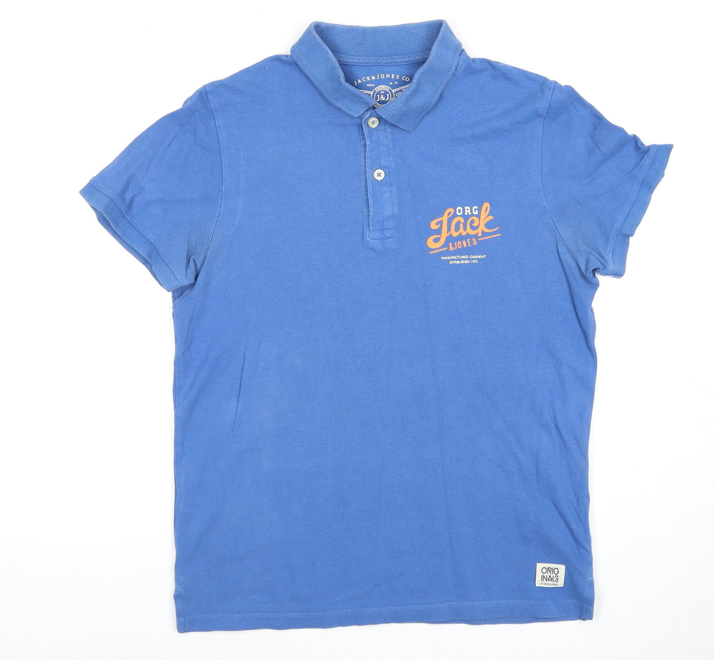Jack & Jones Men's Blue Polo Shirt Small