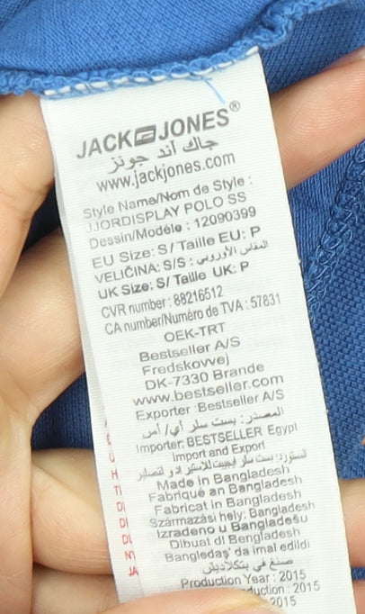 Jack & Jones Men's Blue Polo Shirt Small