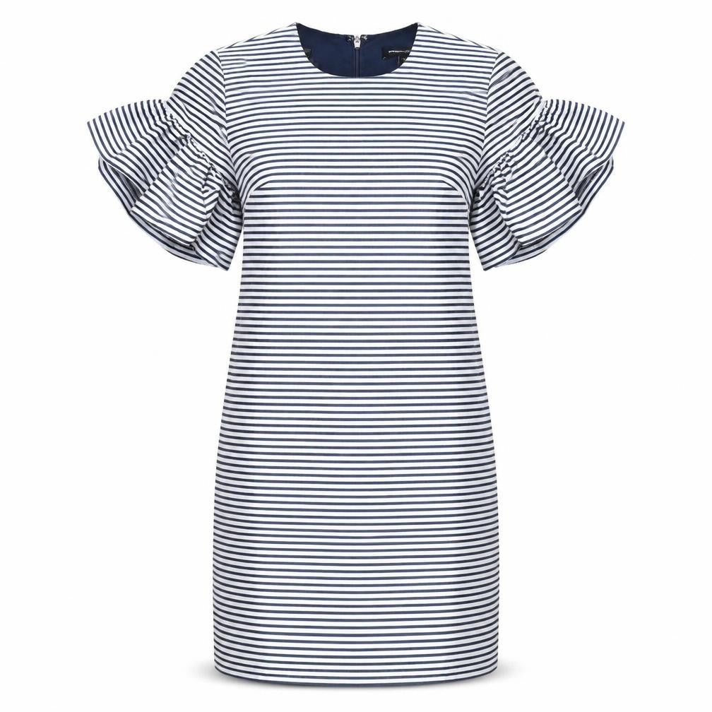 Banana Republic Women's Navy Stripe Petite Bodycon Dress