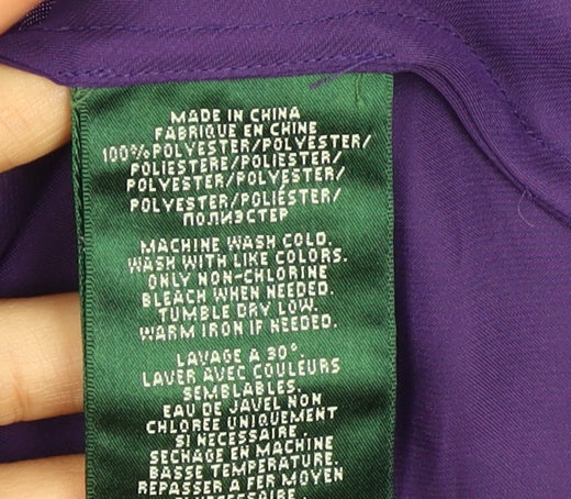 Lauren Ralph Lauren Women's Purple Long Sleeve Top