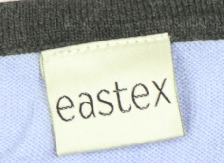 Eastex Women Blue Ringer T-Shirt, Size 10