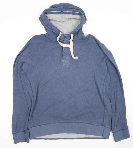 Fat Face Men's Blue Pullover Hoodie Size L