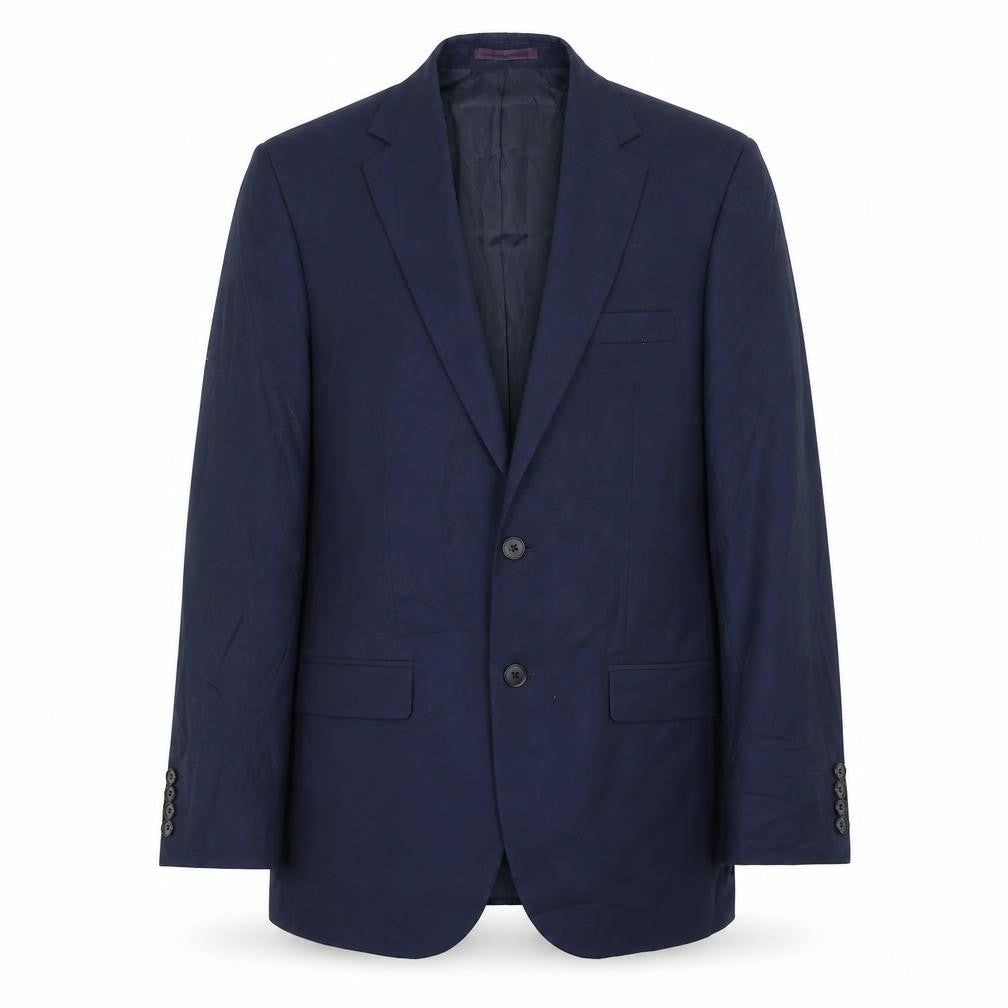 Mens 48 Chest Regular Moss Esq Blue Two-Button Blazer