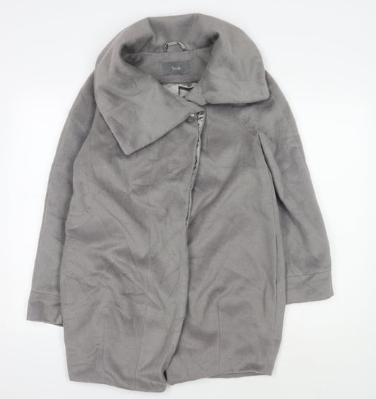 South Women's Grey Mid-Length Coat Size 10