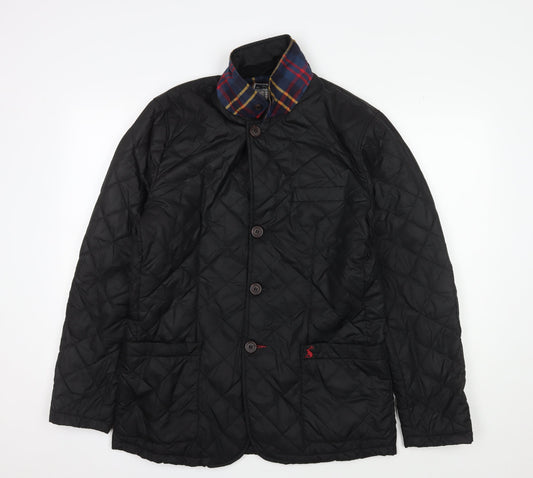 Joules Men's Black Quilted Jacket, M, Casual Wear