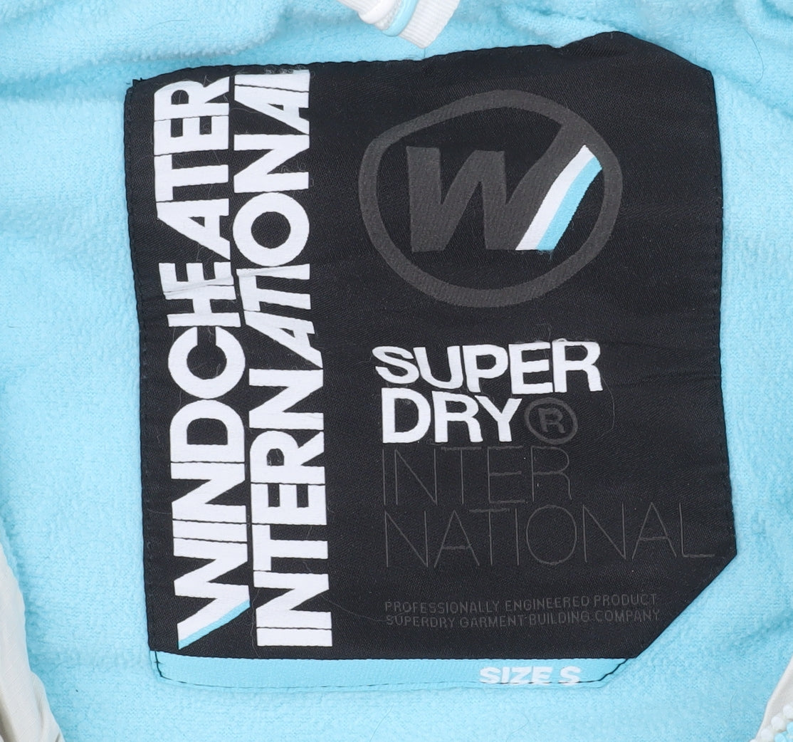 Superdry Women's Black White Windbreaker Jacket Size S