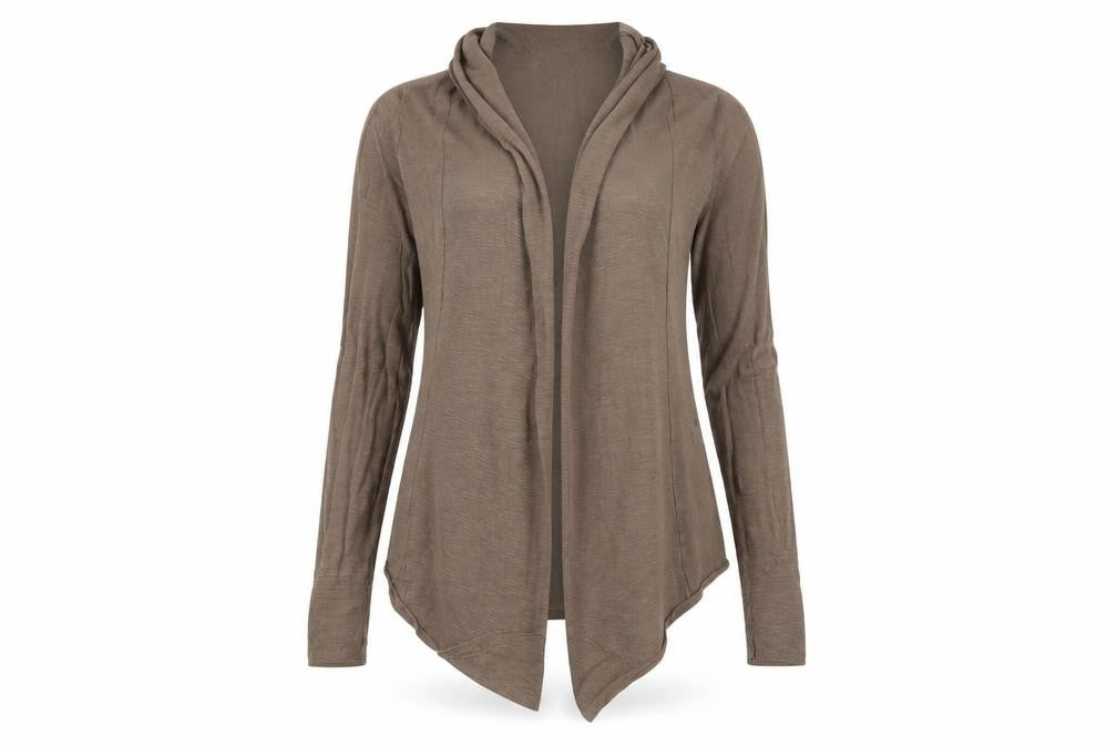 ESPRIT Women's Brown Cardigan, M, Long Sleeve, Cotton