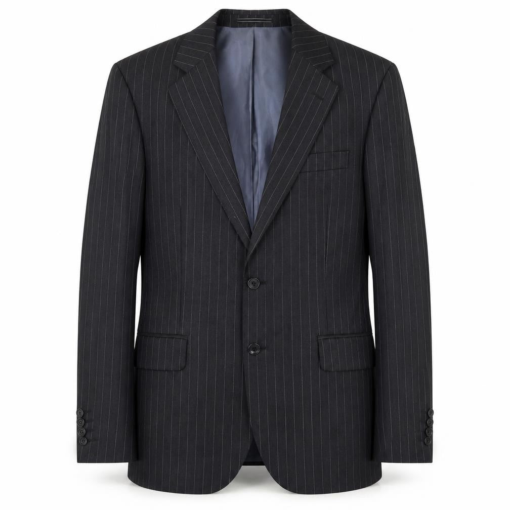 Mens 38 Chest Regular Austin Reed Black Two-Button Blazer