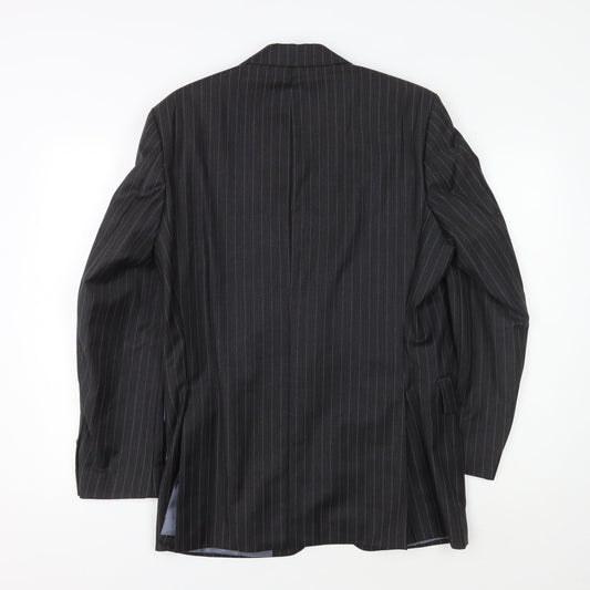 Austin Reed Men's Black Striped Blazer, 38R