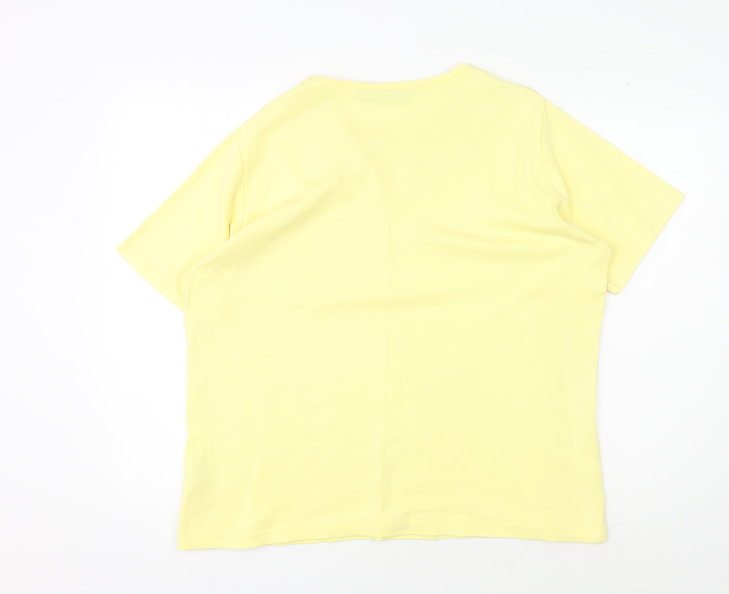 Honor Millburn Women's Yellow XL Cotton T-Shirt