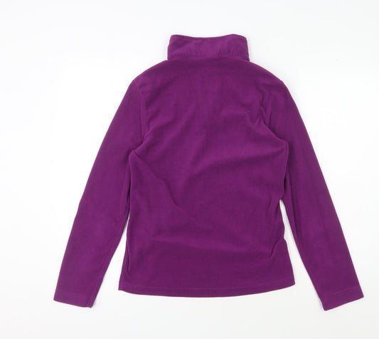 TOG24 Women's Purple Fleece Henley Sweatshirt Size 8
