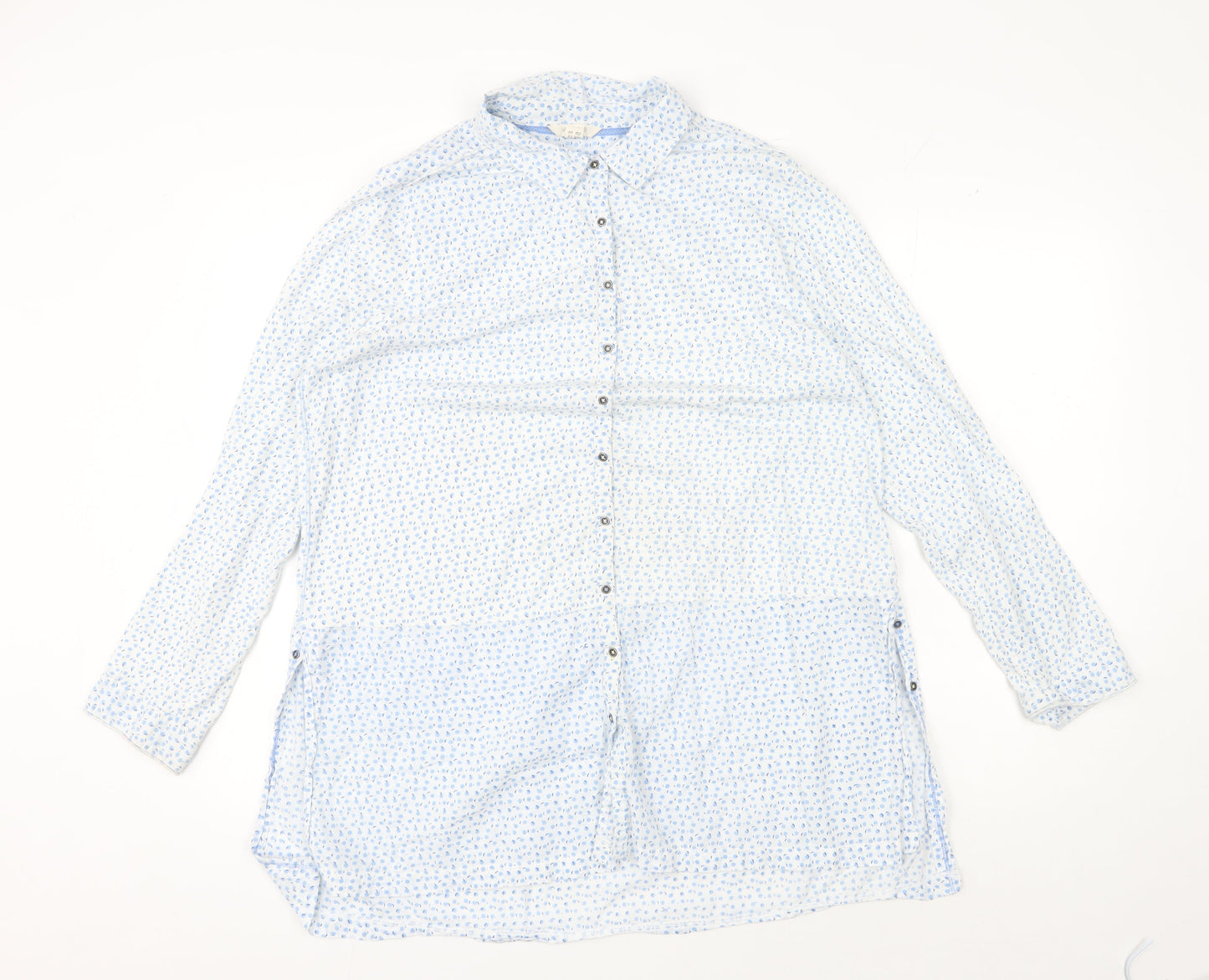 White Stuff Women's Multicoloured Polka Dot Shirt Dress Size 16