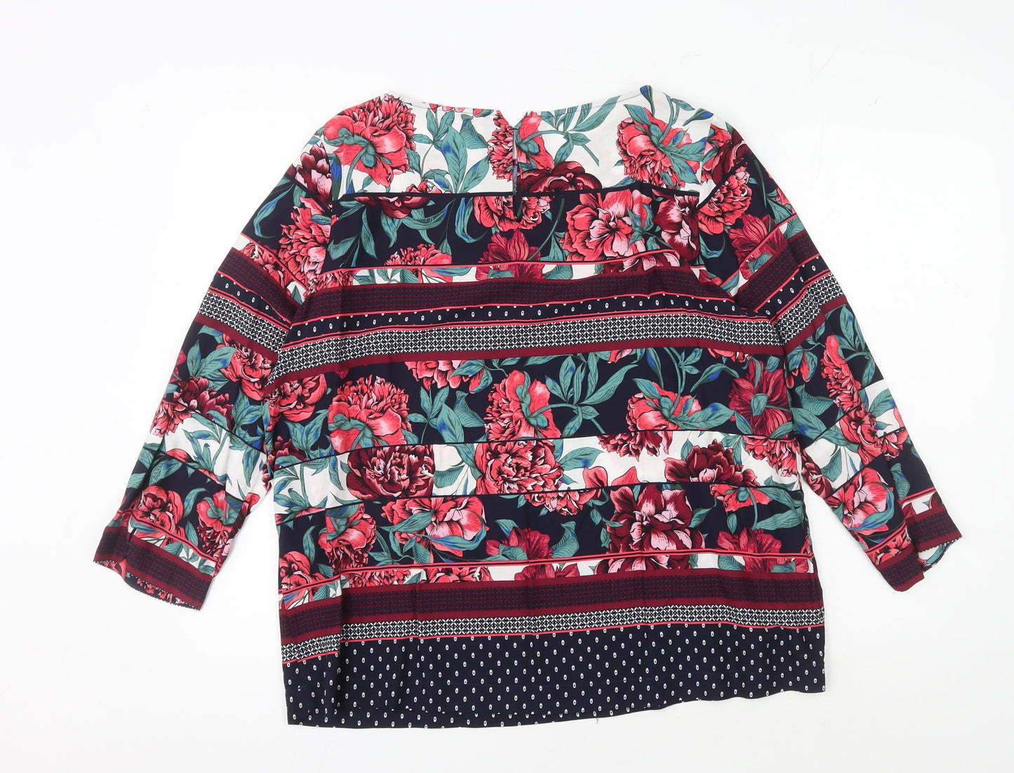 s.Oliver Women's Multicoloured Floral Blouse UK 14