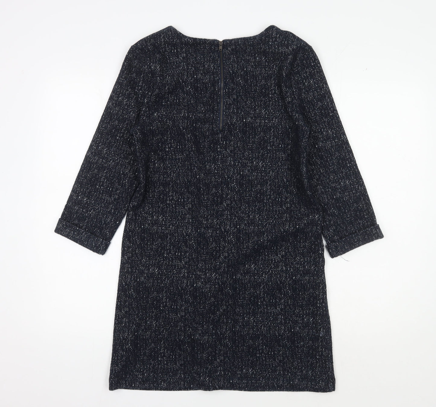 White Stuff Women's Black Shift Dress, Size 10, Autumn Casual