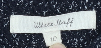 White Stuff Women's Black Shift Dress, Size 10, Autumn Casual
