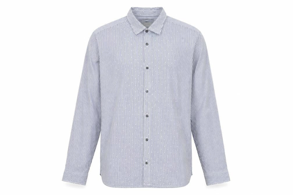 Jack & Jones Men's Blue Striped Long Sleeve Shirt XL