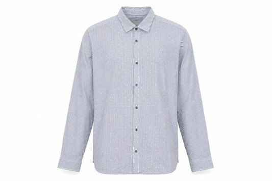 Jack & Jones Men's Blue Striped Long Sleeve Shirt XL