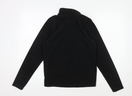 Regatta Black Fleece Unisex 1/2 Zip Pullover Hoodie