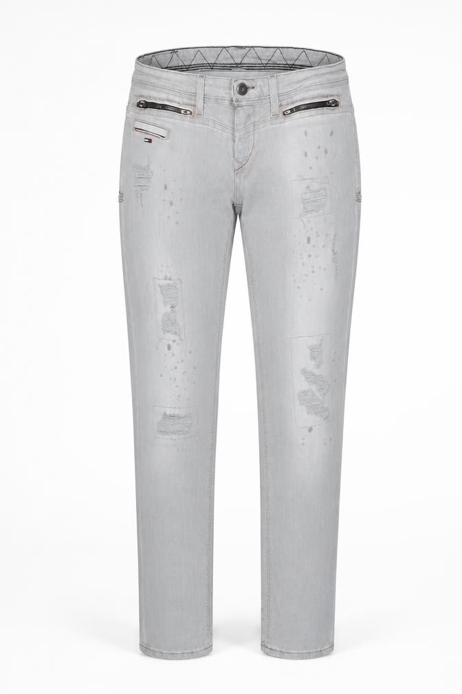 Tommy Hilfiger Women's Grey Slim Straight Jeans