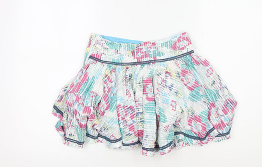 FatFace Girls Multicoloured Floral Skirt Peasant Style 9 Years