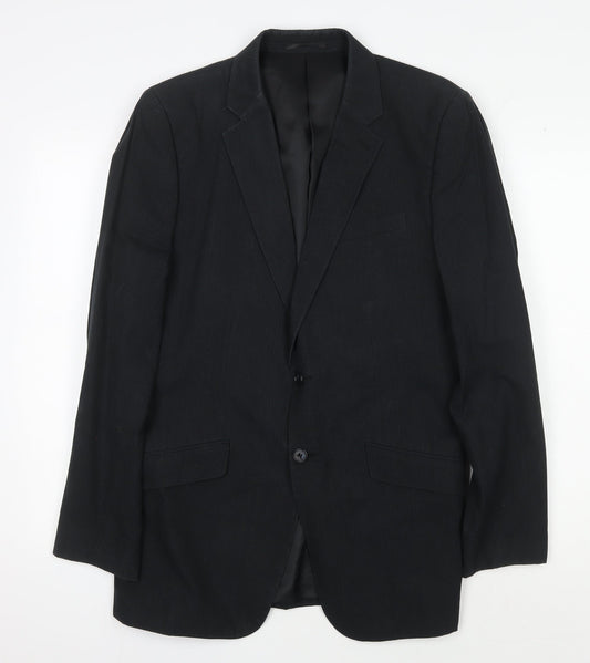 Jasper Conran Men's Black Blazer Jacket, Medium, Formal