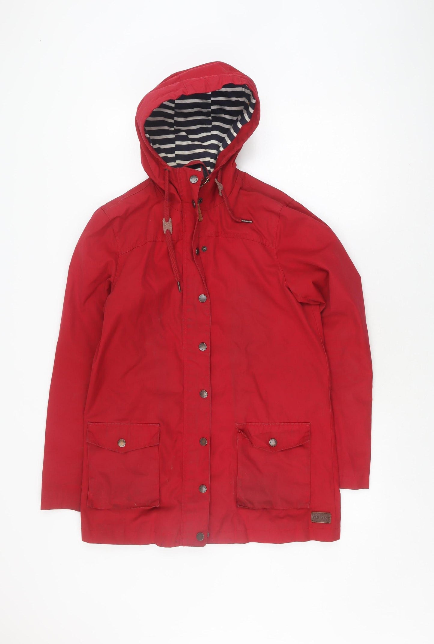 Fat Face Women's Red Parka Jacket Size 12