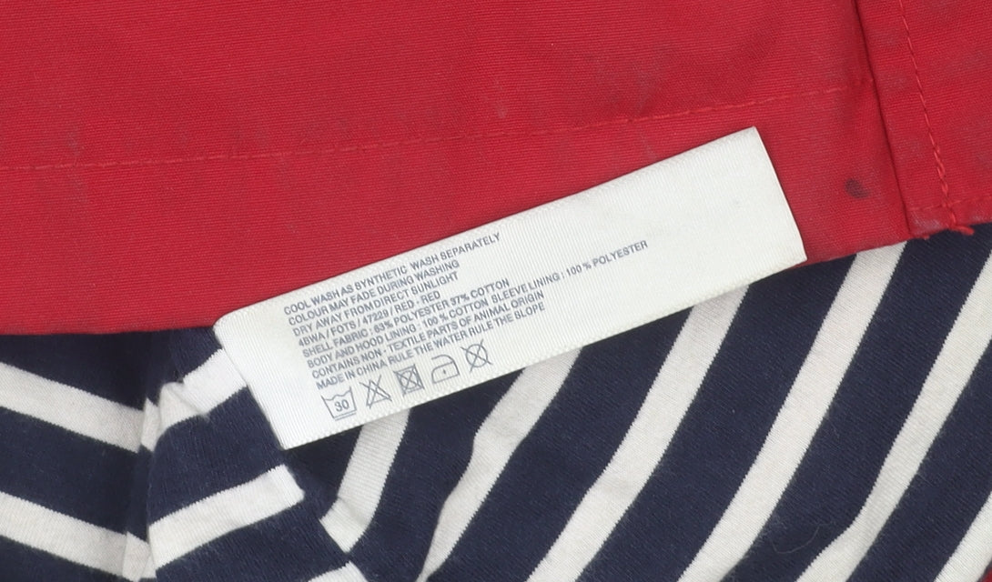 Fat Face Women's Red Parka Jacket Size 12